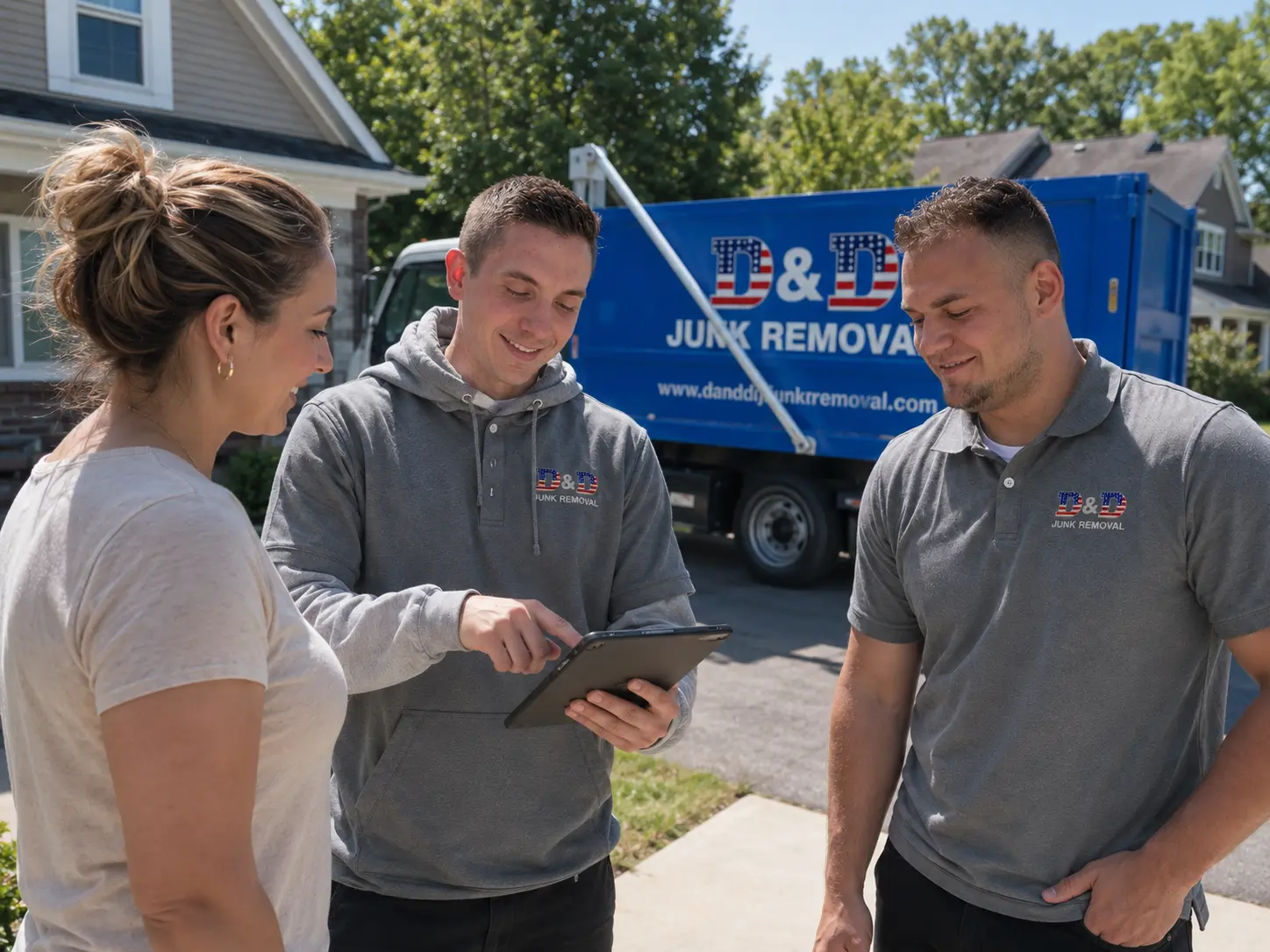 D&D Junk Removal crew in Worcester, MA